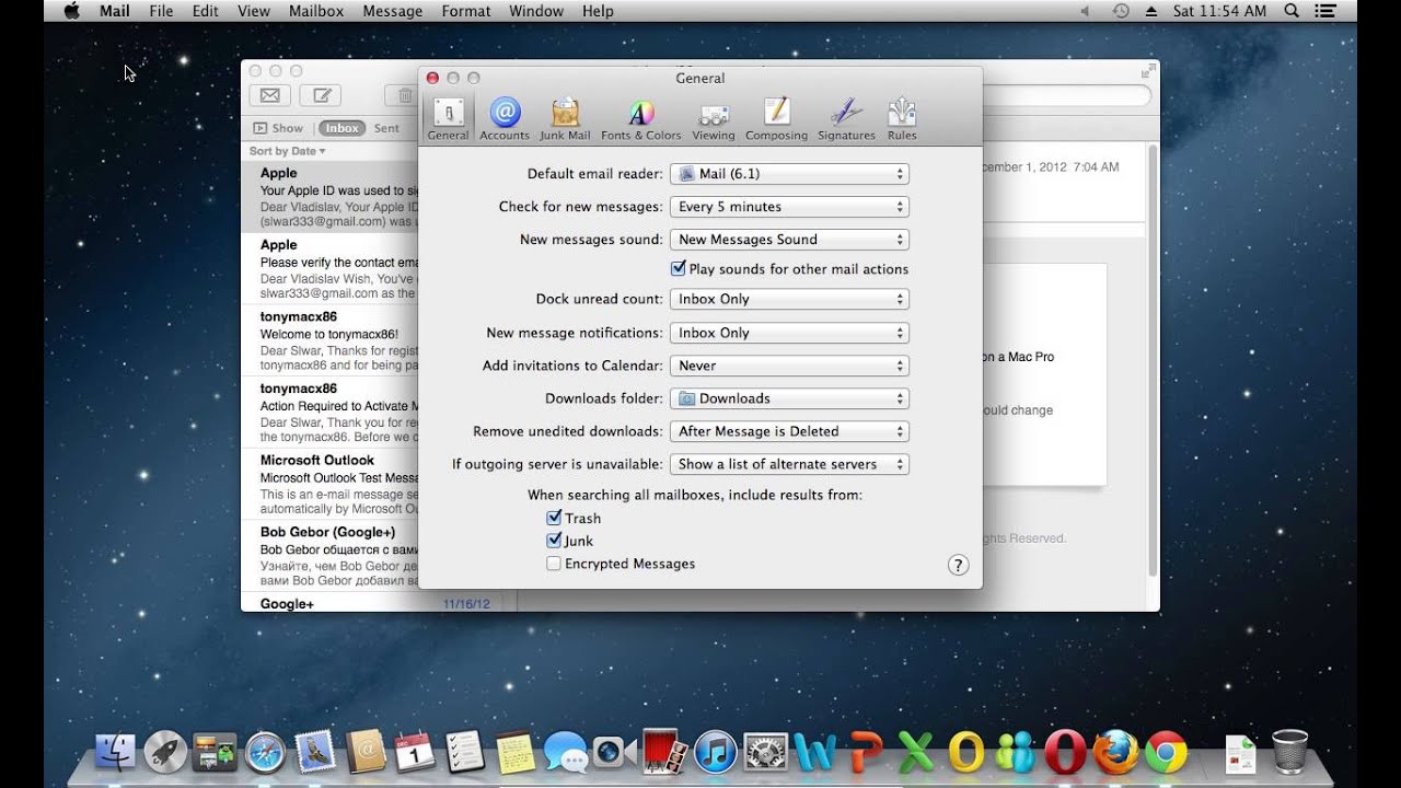 default program for email with mac